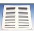 Aluminium schoepenrooster opbouw 300 x 300mm - WIT (1-3030W)