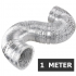 Flexibele ventilatieslang ongeïsoleerd - Aluminium - Ø 125mm - Lengte 1 METER