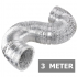 Flexibele ventilatieslang ongeïsoleerd - Aluminium - Ø 150mm - Lengte 3 METER