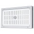 Aluminium afsluitbaar deurrooster 400 x 300mm - WIT & ALU (binnendeur) (G31A-4030)