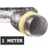 Geïsoleerde flexibele ventilatieslang - Aluminium - Ø100mm - Lengte 1 METER