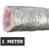 Geïsoleerde flexibele ventilatieslang - Aluminium - Ø125mm - Lengte 1 METER