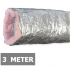 Geïsoleerde flexibele ventilatieslang - Aluminium - Ø125mm - Lengte 3 METER