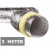Geïsoleerde flexibele ventilatieslang - Aluminium - Ø80mm - Lengte 3 METER