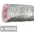 Geïsoleerde flexibele ventilatieslang - Aluminium - Ø80mm - Lengte 6 METER