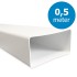 Kunststof rechthoekig kanaal 120 x 60mm (lengte 0,5m)