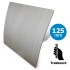 Pro-Design badkamer/toilet ventilator - TREKKOORD (KW125W) - Ø 125mm - kunststof - zilver