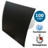 Pro-Design badkamerventilator - TIMER + VOCHTSENSOR (KW100H) - Ø 100mm - gebogen GLAS - mat zwart