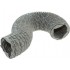 Niet-geïsoleerde PVC (grijs) flexibele slang Ø 160mm (binnenmaat) - PER METER