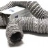 Niet-geïsoleerde PVC (grijs) flexibele slang Ø 102mm (binnenmaat) - VOLLE DOOS 10 METER
