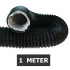 Flexibele ventilatieslang ongeïsoleerd - Zwart - Ø 100mm - Lengte 1 METER