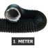 Flexibele ventilatieslang ongeïsoleerd - Zwart - Ø 80mm - Lengte 1 METER