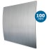 Design ventilatierooster vierkant (afvoer & toevoer) Ø100mm - kunststof - zilver