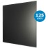 Design ventilatierooster vierkant (afvoer & toevoer) Ø125mm - vlak GLAS - mat zwart