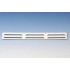 Aluminium schoepenrooster opbouw 370 x 40mm - WIT (1-3704W)