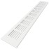 Ventilatiestrip aluminium LxH 400 x 80mm (G61-4008W) WIT RAL9010