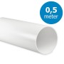 Kunststof ventilatiebuis rond Ø 125mm - Lengte 0,5 meter