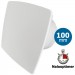 [TweedeKans] Pro-Design badkamer/toilet ventilator - MET TIMER (KW100T) - Ø100mm - WIT *Bold-Line*